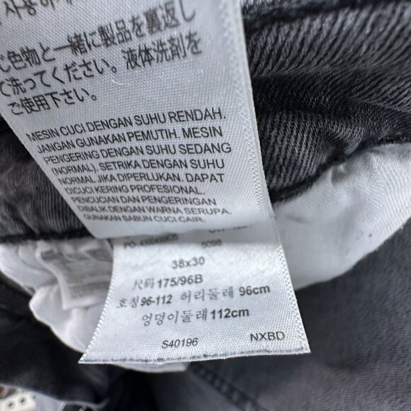 Levi Strauss & Co. Straight Leg Jeans Mens Size 38X30 Mid Rise S40196 Black - Picture 8 of 14